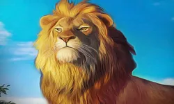 Angry Lion Sim City Attack image