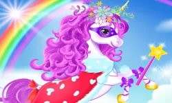 image bg Baby unicorn dress up