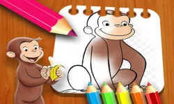 image bg Curious George Coloring Book