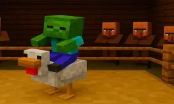 Chicken Jockey hidden lava chicken image