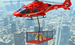 image bg Animal Helicopter Rescue Game