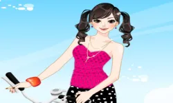 Bicycle Girl Dressup image