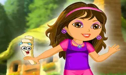 Dora in the garden image