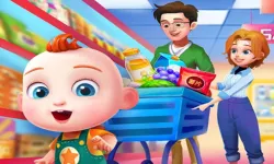 Cute Family Shopping image