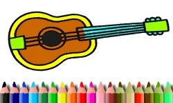 image bg BTS Music Instrument Coloring Book