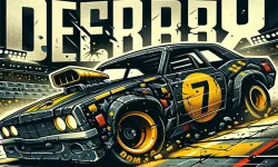 Demolition Derby Car 3d image