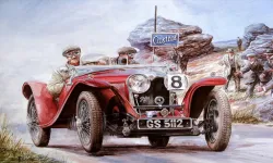 image bg Painting Vintage Cars Jigsaw Puzzle 2