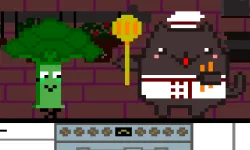 Cat Chef and Broccoli image