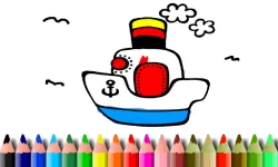 BTS Boat Coloring image